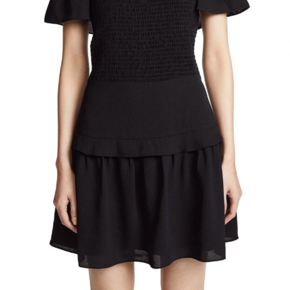 NWOT Ali & Jay Sweet Rose Mini Dress Black - Picture 2 of 5